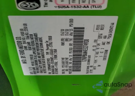 2014 Ford Mustang z USA, uszkodzony, nr VIN 1ZVBP8AM4E5274930